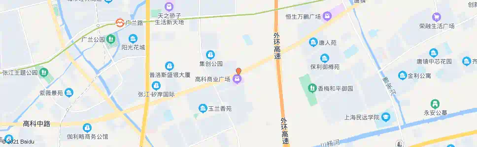 上海高科中路芳春路_公交站地图_上海公交_妙搜公交查询2025