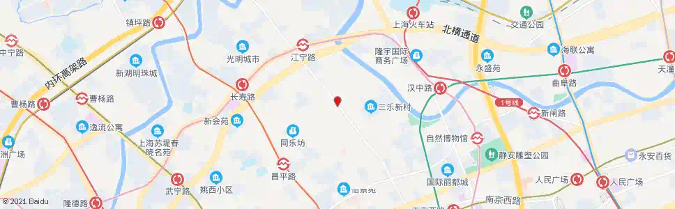 上海江宁路海防路_公交站地图_上海公交_妙搜公交查询2025