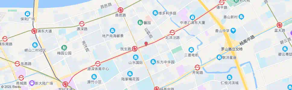 上海张杨路巨野路_公交站地图_上海公交_妙搜公交查询2025