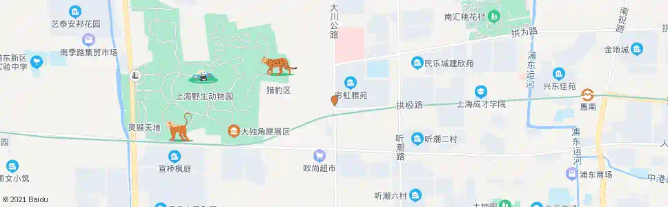 上海大川公路拱极路_公交站地图_上海公交_妙搜公交查询2025