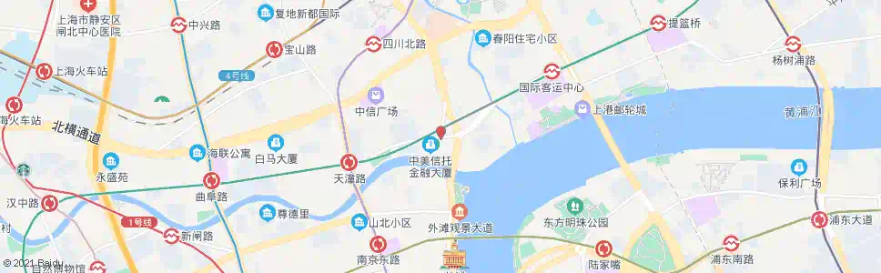 上海吴淞路天潼路_公交站地图_上海公交_妙搜公交查询2025