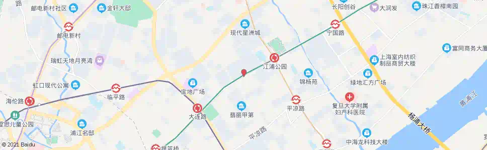上海长阳路许昌路_公交站地图_上海公交_妙搜公交查询2025