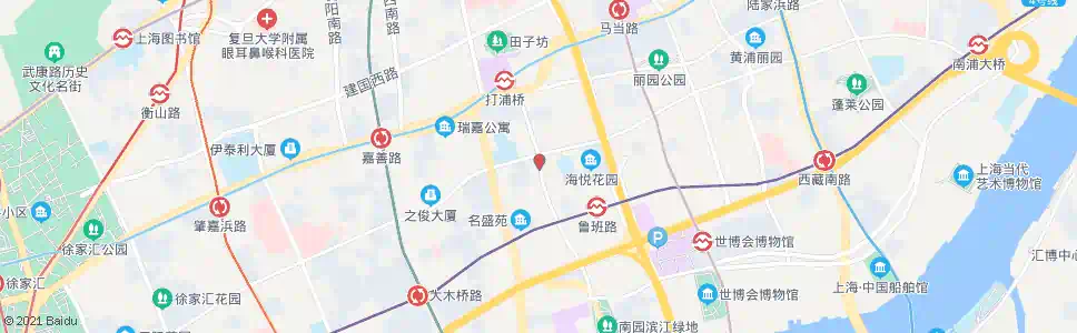 上海打浦路斜土路_公交站地图_上海公交_妙搜公交查询2025