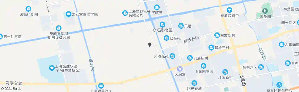 上海秀南村(奉贤停)_公交站地图_上海公交_妙搜公交查询2025