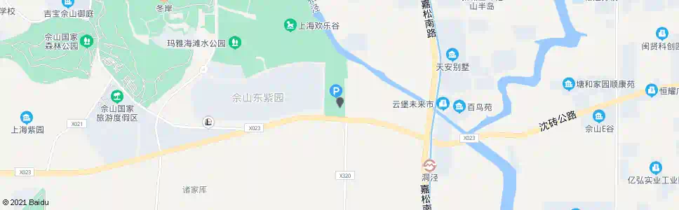 上海佘山欢乐谷_公交站地图_上海公交_妙搜公交查询2025