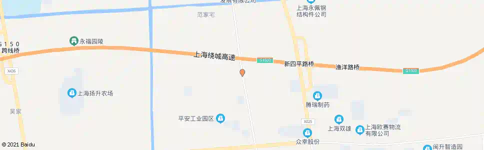 上海青年牧场_公交站地图_上海公交_妙搜公交查询2025