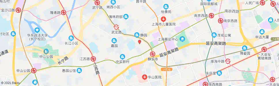上海北京西路乌鲁木齐北路_公交站地图_上海公交_妙搜公交查询2025