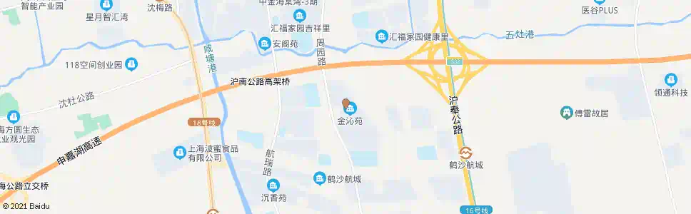 上海鹤沙路鹤恒路_公交站地图_上海公交_妙搜公交查询2025