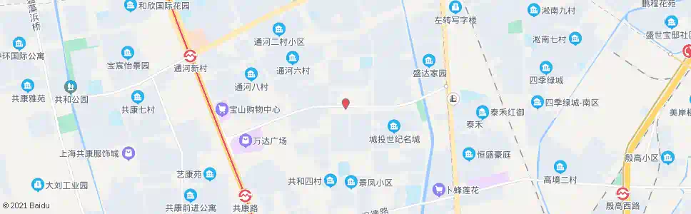 上海一二八纪念路岭南路_公交站地图_上海公交_妙搜公交查询2025