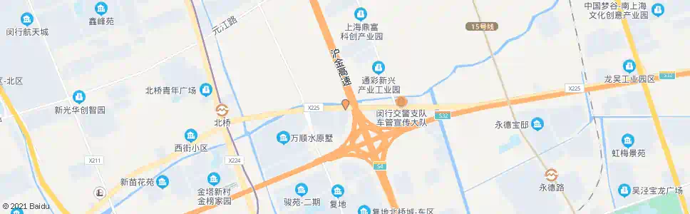 上海放鹤路都园路_公交站地图_上海公交_妙搜公交查询2025