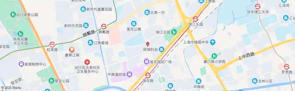 上海莲花路古美路_公交站地图_上海公交_妙搜公交查询2025