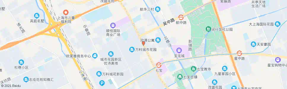 上海七莘路吴中路_公交站地图_上海公交_妙搜公交查询2025