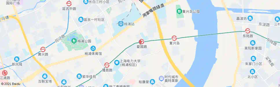 上海长阳路爱国路(临时站)_公交站地图_上海公交_妙搜公交查询2025