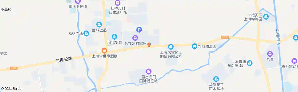 上海北青公路崧联路_公交站地图_上海公交_妙搜公交查询2025