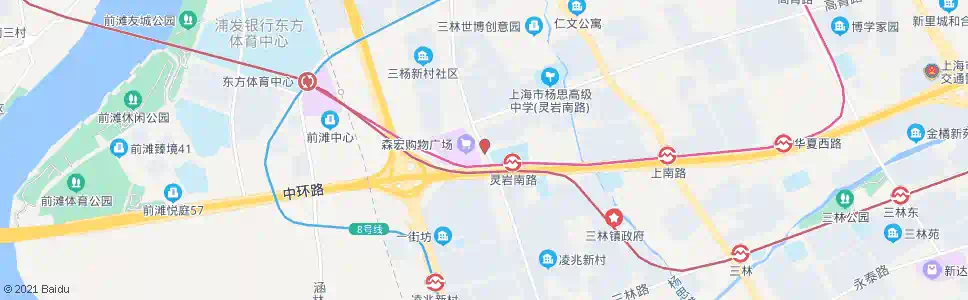 上海长清路杨南路_公交站地图_上海公交_妙搜公交查询2025