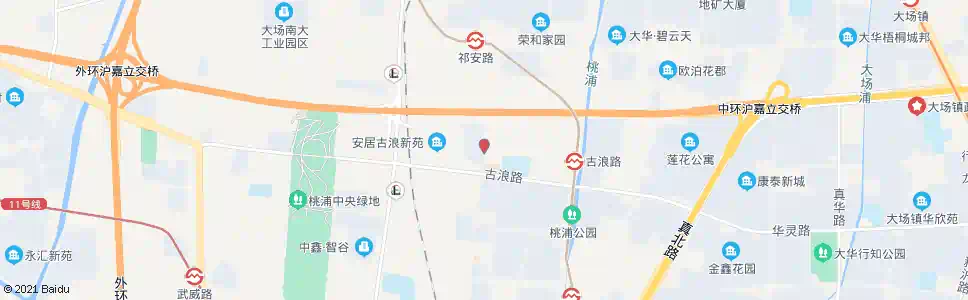上海祁安路古浪路_公交站地图_上海公交_妙搜公交查询2025