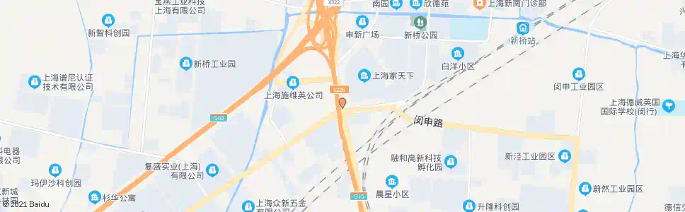 上海车新公路加工区_公交站地图_上海公交_妙搜公交查询2025