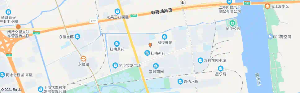 上海永德路虹梅南路_公交站地图_上海公交_妙搜公交查询2025