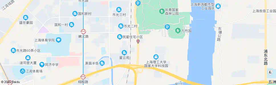 上海军工路民星路_公交站地图_上海公交_妙搜公交查询2025