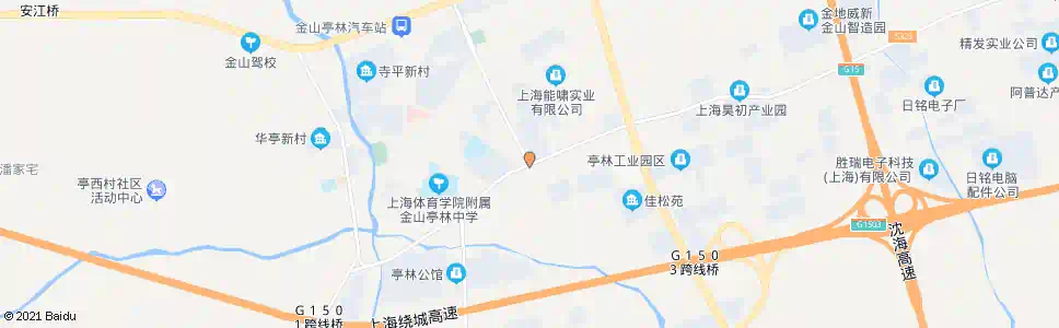 上海南亭公路亭升路(招呼站)_公交站地图_上海公交_妙搜公交查询2025