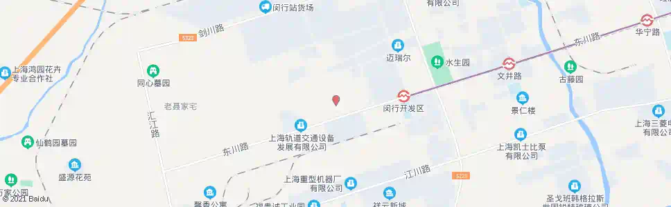 上海碧溪路东川路_公交站地图_上海公交_妙搜公交查询2025