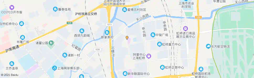 上海天山西路申滨路_公交站地图_上海公交_妙搜公交查询2025