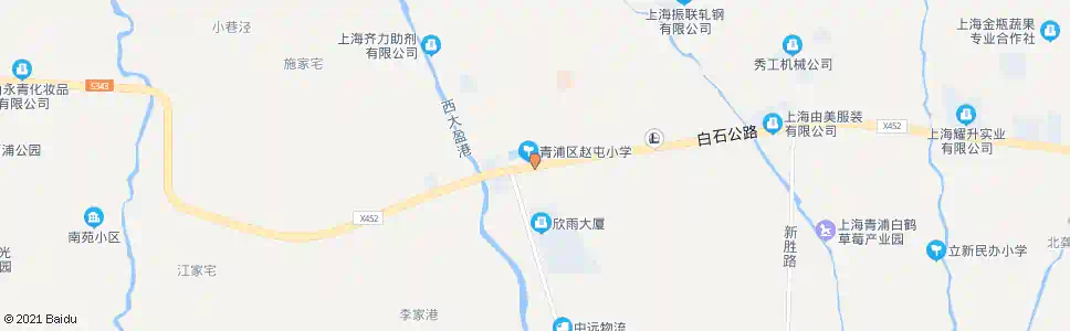 上海白石公路青赵公路_公交站地图_上海公交_妙搜公交查询2025