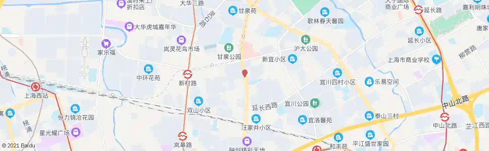 上海志丹路甘泉路_公交站地图_上海公交_妙搜公交查询2025