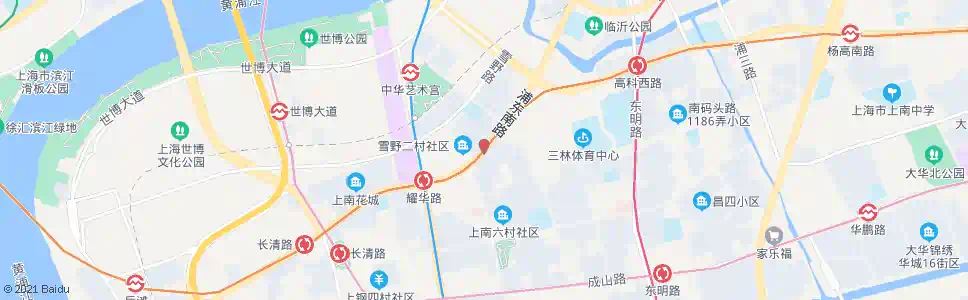 上海洪山路浦东南路_公交站地图_上海公交_妙搜公交查询2025