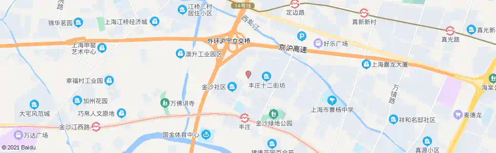 上海清峪路丰庄西路_公交站地图_上海公交_妙搜公交查询2025