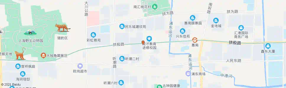 上海城西路拱极路_公交站地图_上海公交_妙搜公交查询2025