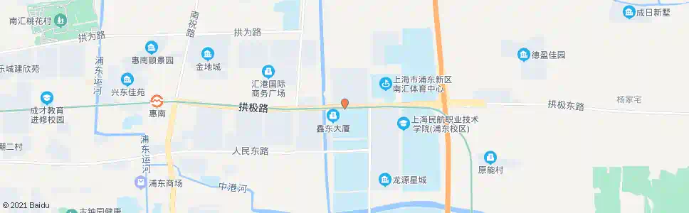上海拱极路丰海路_公交站地图_上海公交_妙搜公交查询2025