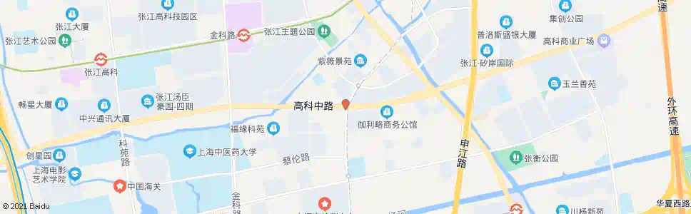 上海高科中路紫薇路_公交站地图_上海公交_妙搜公交查询2025