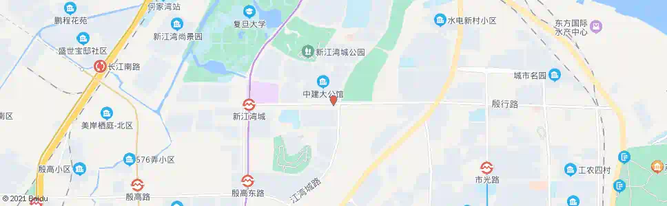 上海殷行路江湾城路_公交站地图_上海公交_妙搜公交查询2025