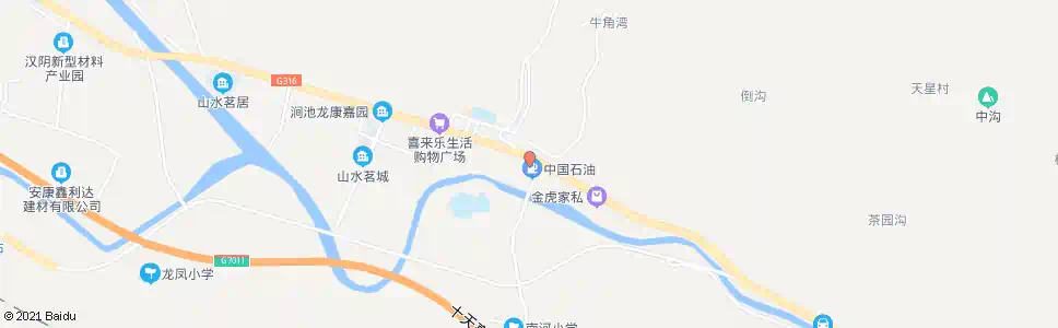 安康二院加油站_公交站地图_安康公交_妙搜公交查询2025