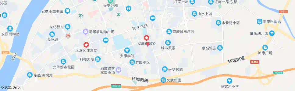 安康长兴小区_公交站地图_安康公交_妙搜公交查询2025