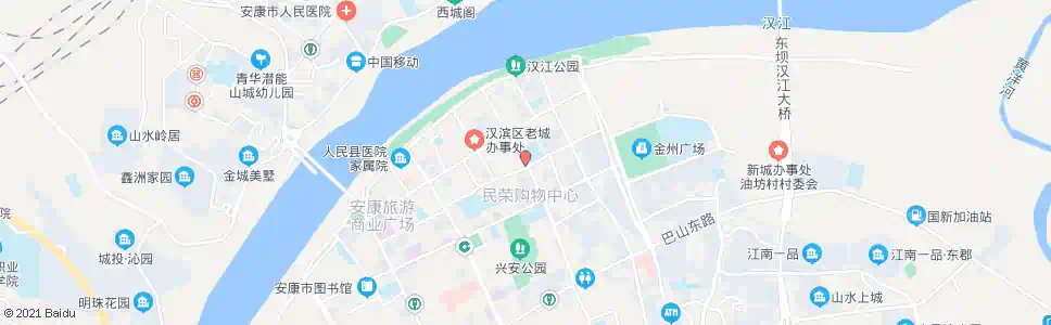 安康鼓楼街_公交站地图_安康公交_妙搜公交查询2025