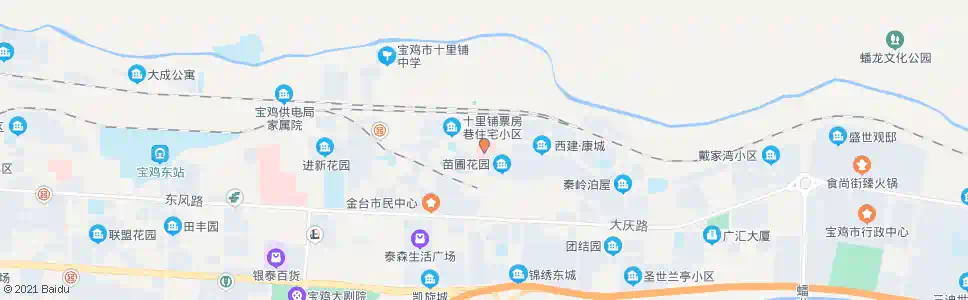 宝鸡解放军第三医院_公交站地图_宝鸡公交_妙搜公交查询2025