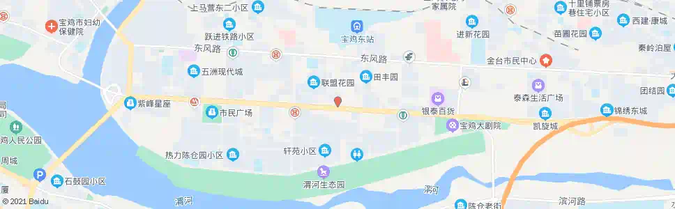 宝鸡金台地税局联盟汽配市场_公交站地图_宝鸡公交_妙搜公交查询2025