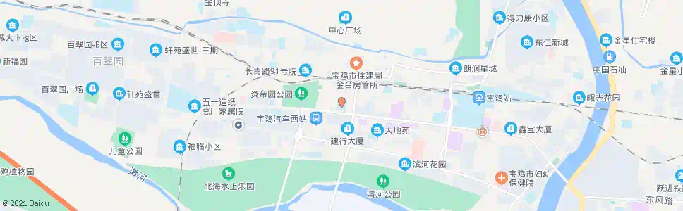 宝鸡经二路小学_公交站地图_宝鸡公交_妙搜公交查询2025