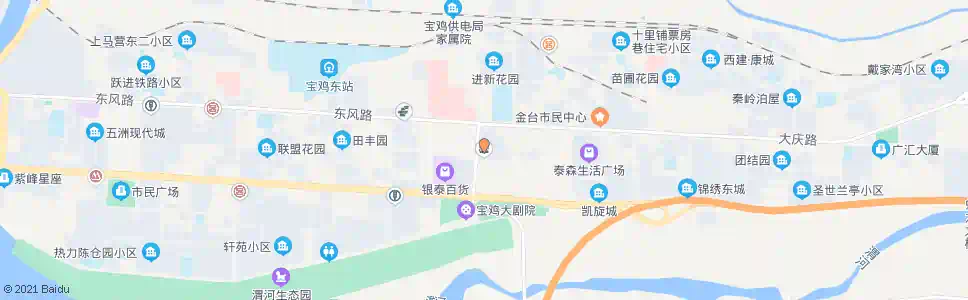 宝鸡金渭路_公交站地图_宝鸡公交_妙搜公交查询2025