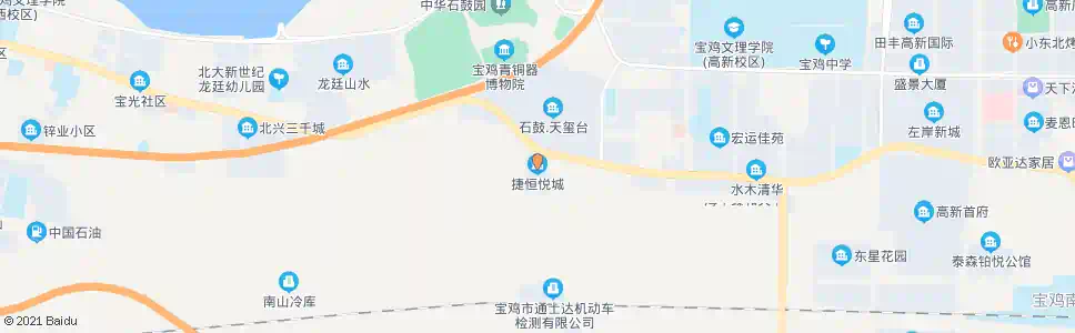宝鸡捷恒悦城(西凉路口)_公交站地图_宝鸡公交_妙搜公交查询2025