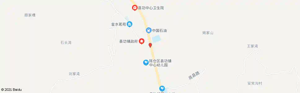 宝鸡县功派出所(县功高中)_公交站地图_宝鸡公交_妙搜公交查询2025