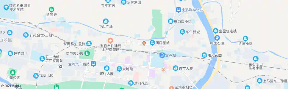 宝鸡汉中路北口_公交站地图_宝鸡公交_妙搜公交查询2025