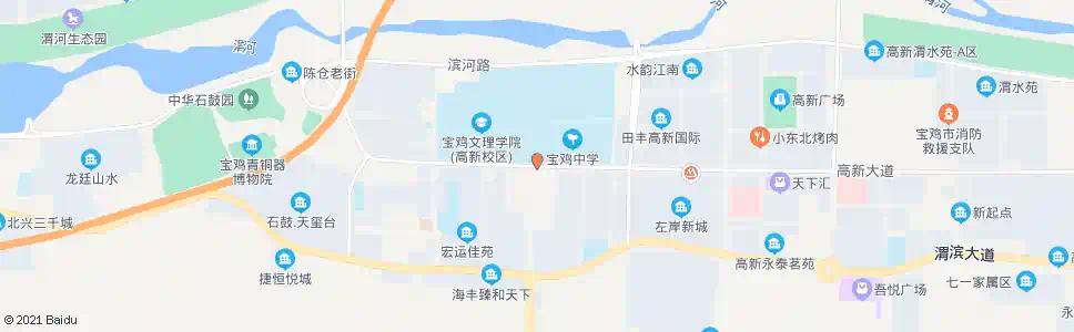 宝鸡蟠龙大桥南招呼站_公交站地图_宝鸡公交_妙搜公交查询2025