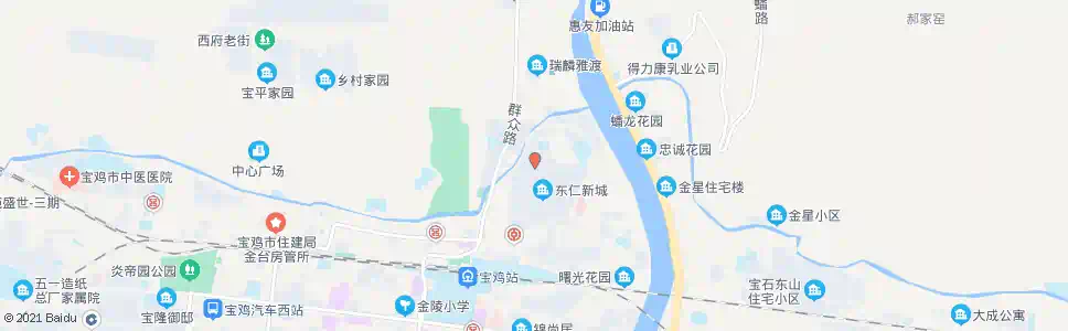宝鸡沿河街(瓦场街)_公交站地图_宝鸡公交_妙搜公交查询2025