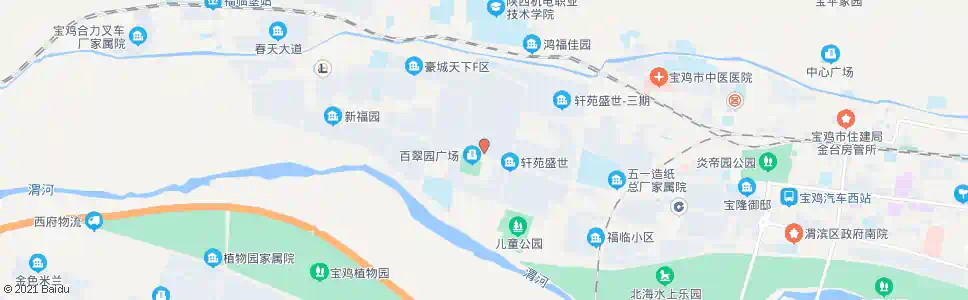 宝鸡阳光百翠_公交站地图_宝鸡公交_妙搜公交查询2025