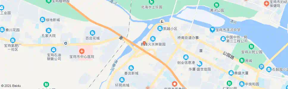 宝鸡清姜桥东_公交站地图_宝鸡公交_妙搜公交查询2025