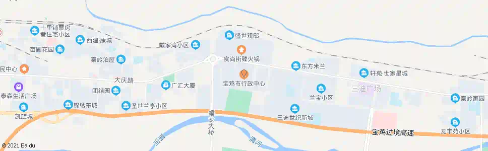 宝鸡行政中心东_公交站地图_宝鸡公交_妙搜公交查询2025
