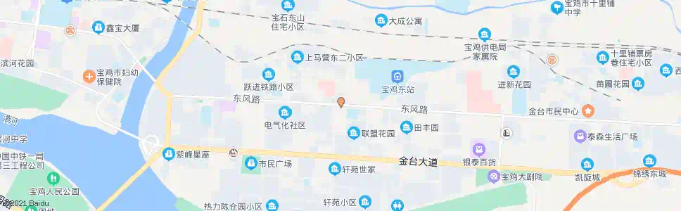 宝鸡第二人民医院_公交站地图_宝鸡公交_妙搜公交查询2025